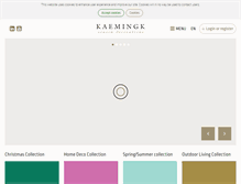 Tablet Screenshot of kaemingk.com